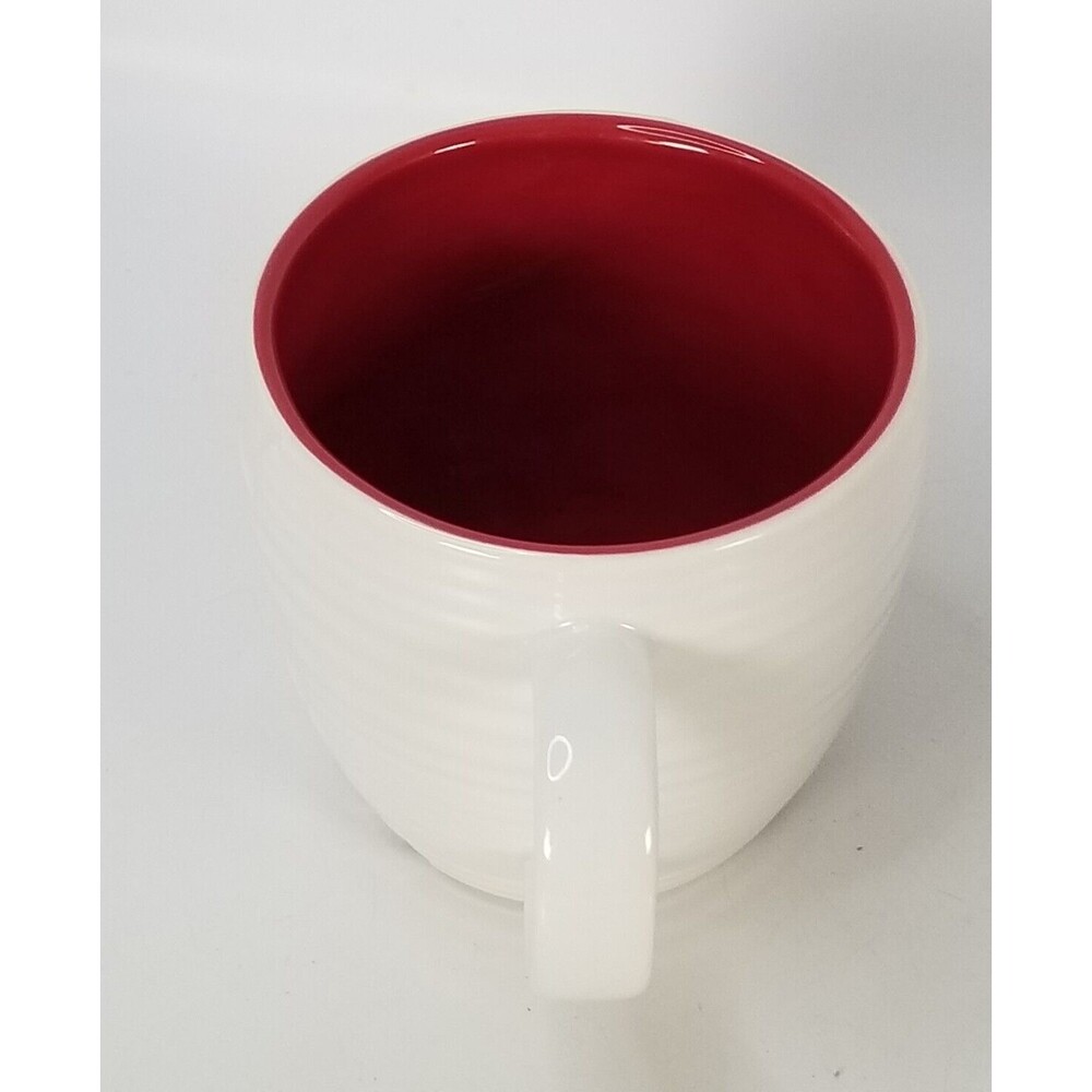 Starbucks Christmas 2010 Mug Holiday Holly Berry White Red Embossed 16oz. Cup - Picture 4 of 5